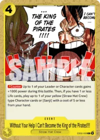 Without Your Help I Can't Become the King of the Pirates!!!!